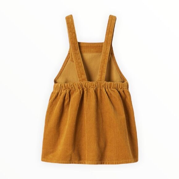ZARA Kids | Mustard | CORDUROY PINAFORE DRESS - Picture 3 of 5